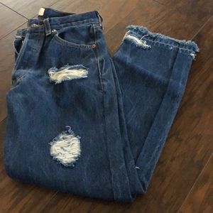 Distressed 501 Original Levi